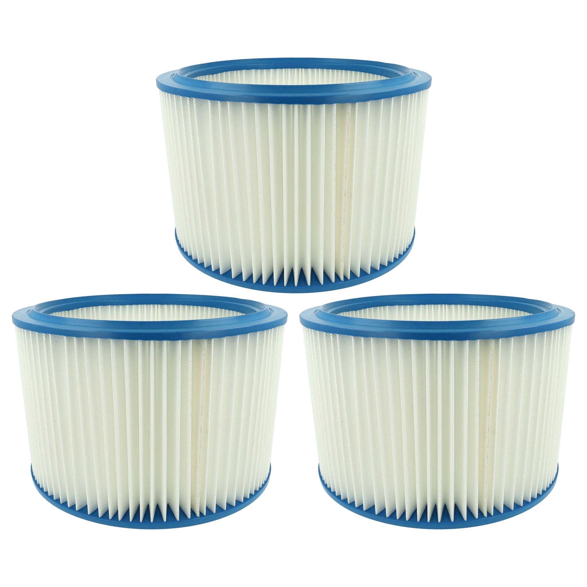 Vhbw 3x Filterelement Ersatz Für Makita P-70225 Für Nass-/trockensauger Feinstaubfilter Kunststoff