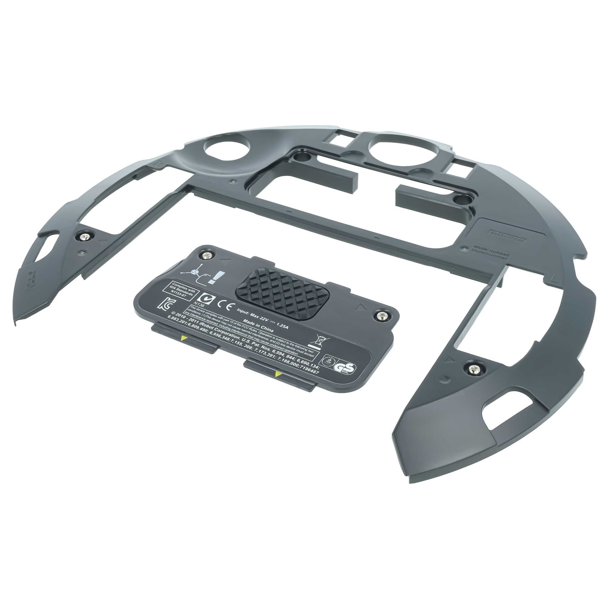 Vhbw Ersatz-bodenplatte Kompatibel Mit Irobot Roomba 890 886, 880, 872, 875, 960 V1, 871, 895, 891, 896, 876, 900, 960 Saugroboter