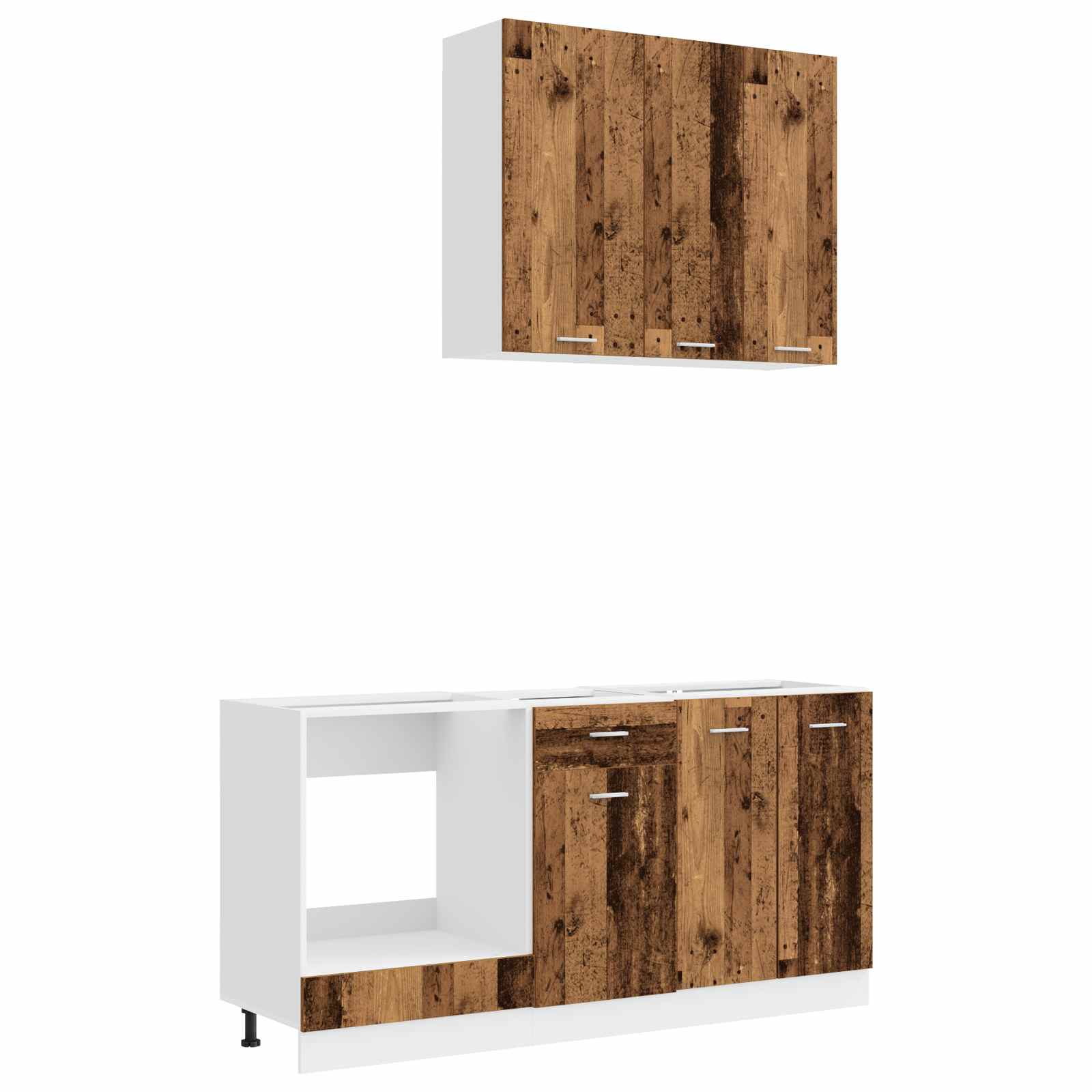 Vidaxl Kitchen Unit Lyon 5 Pcs Old Wood Engineered Wood