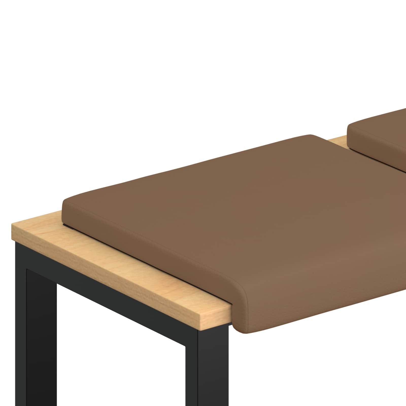 Bankkissen 2 Stk. Kunstleder Cappuccino Tiefe 35 Cm Vidaxl