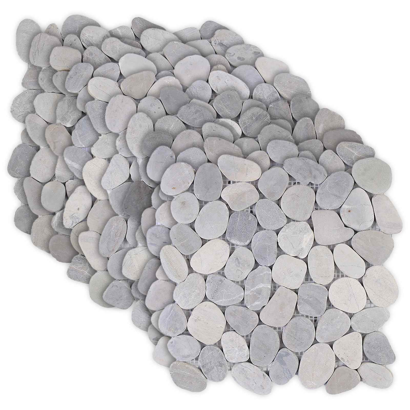 Kieselplatten Grau 30 X 30 Cm Flusskiesel Vidaxl