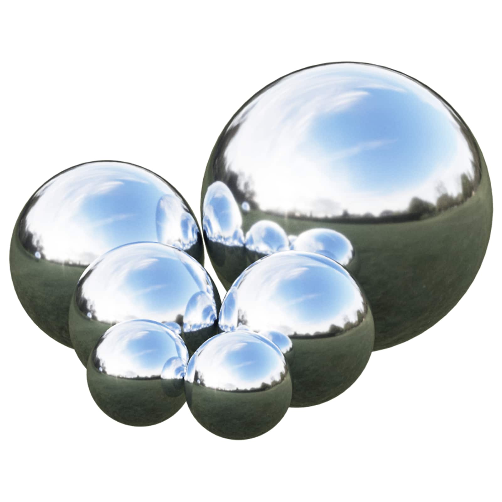 Spiegelkugel 6 Stk. Ø 15 Cm Silber Edelstahl 201 Vidaxl