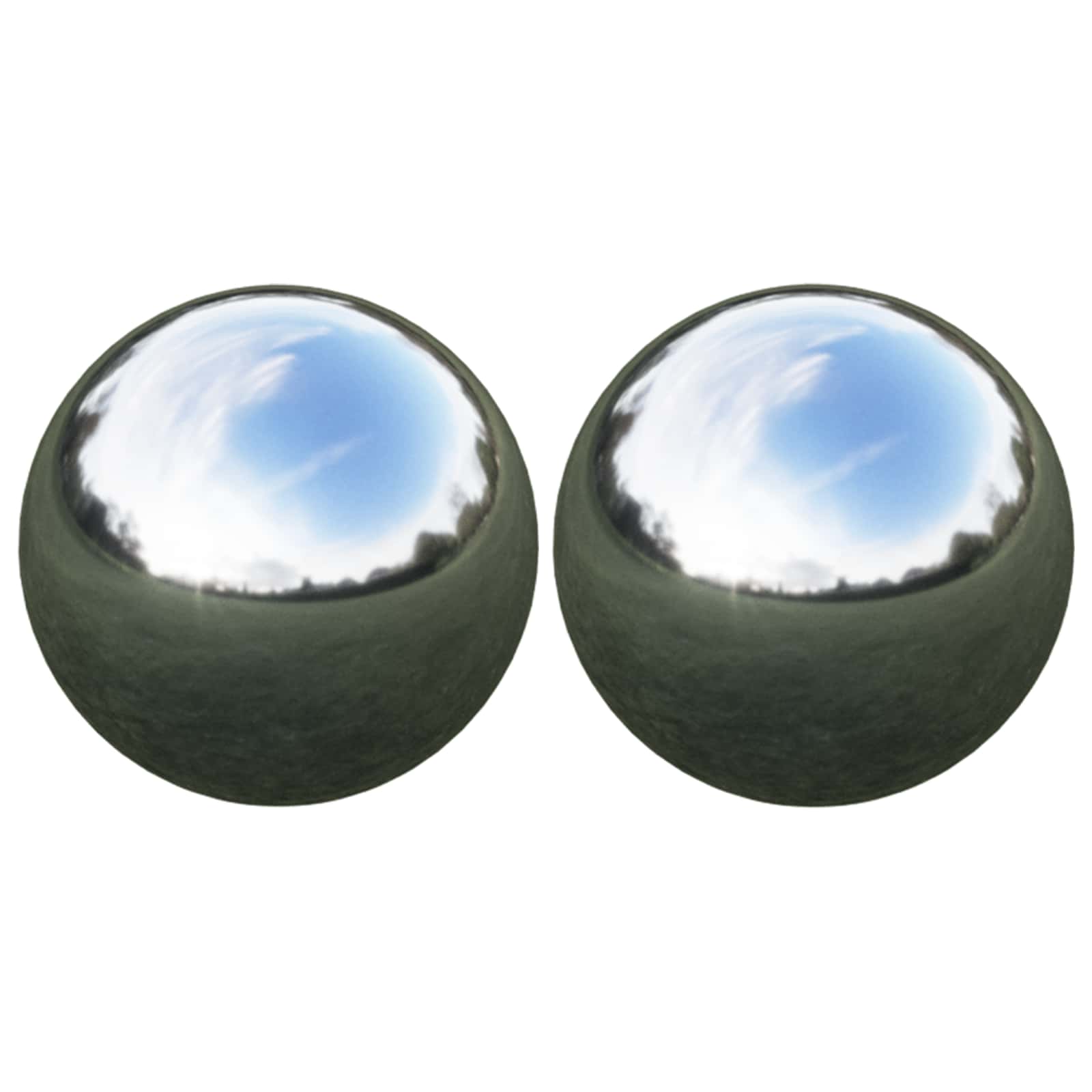Spiegelkugel 2 Stk. Ø 15 Cm Silber Edelstahl 201 Vidaxl