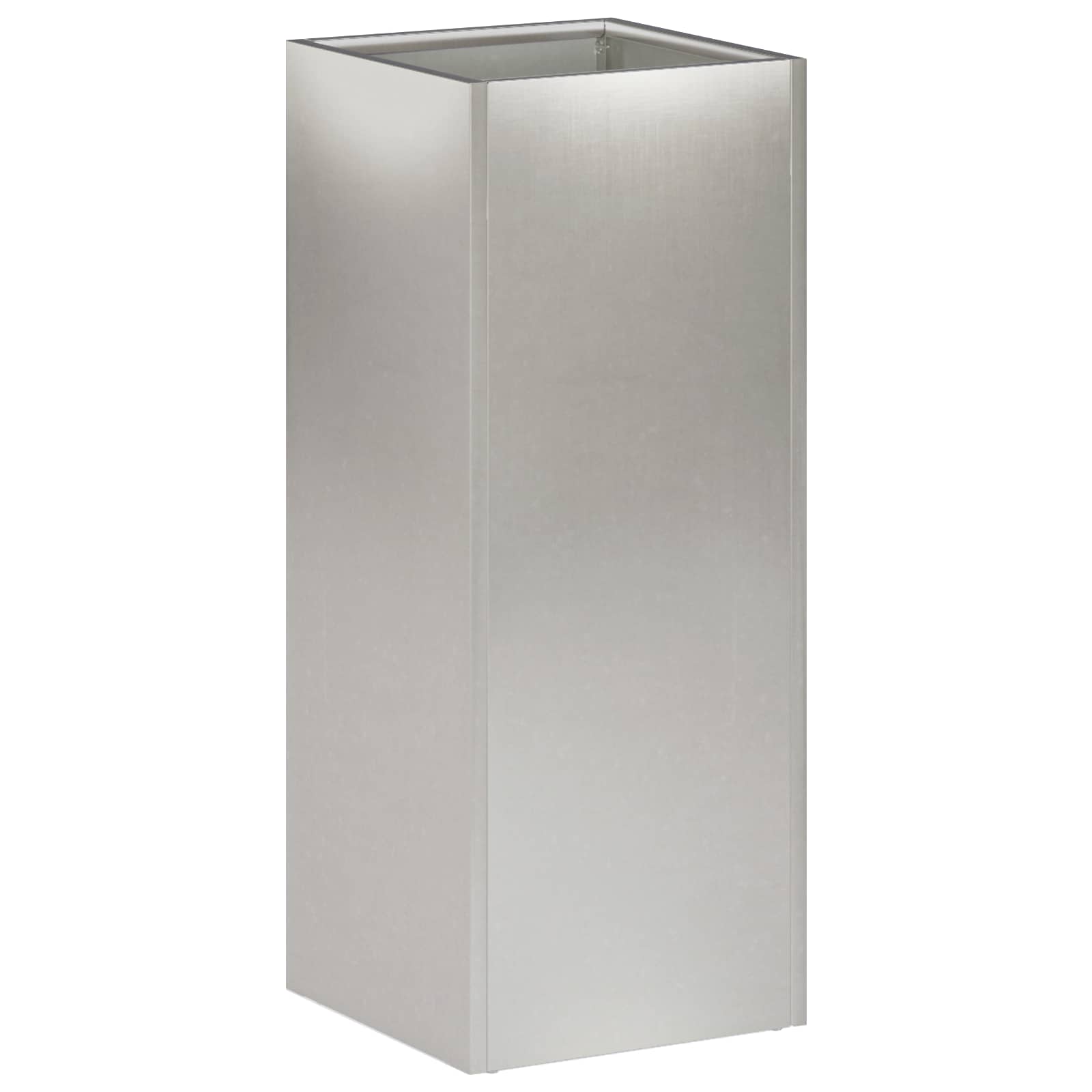 Garten-pflanzgefäß Silber 20 X 20 X 40 Cm Edelstahl Vidaxl