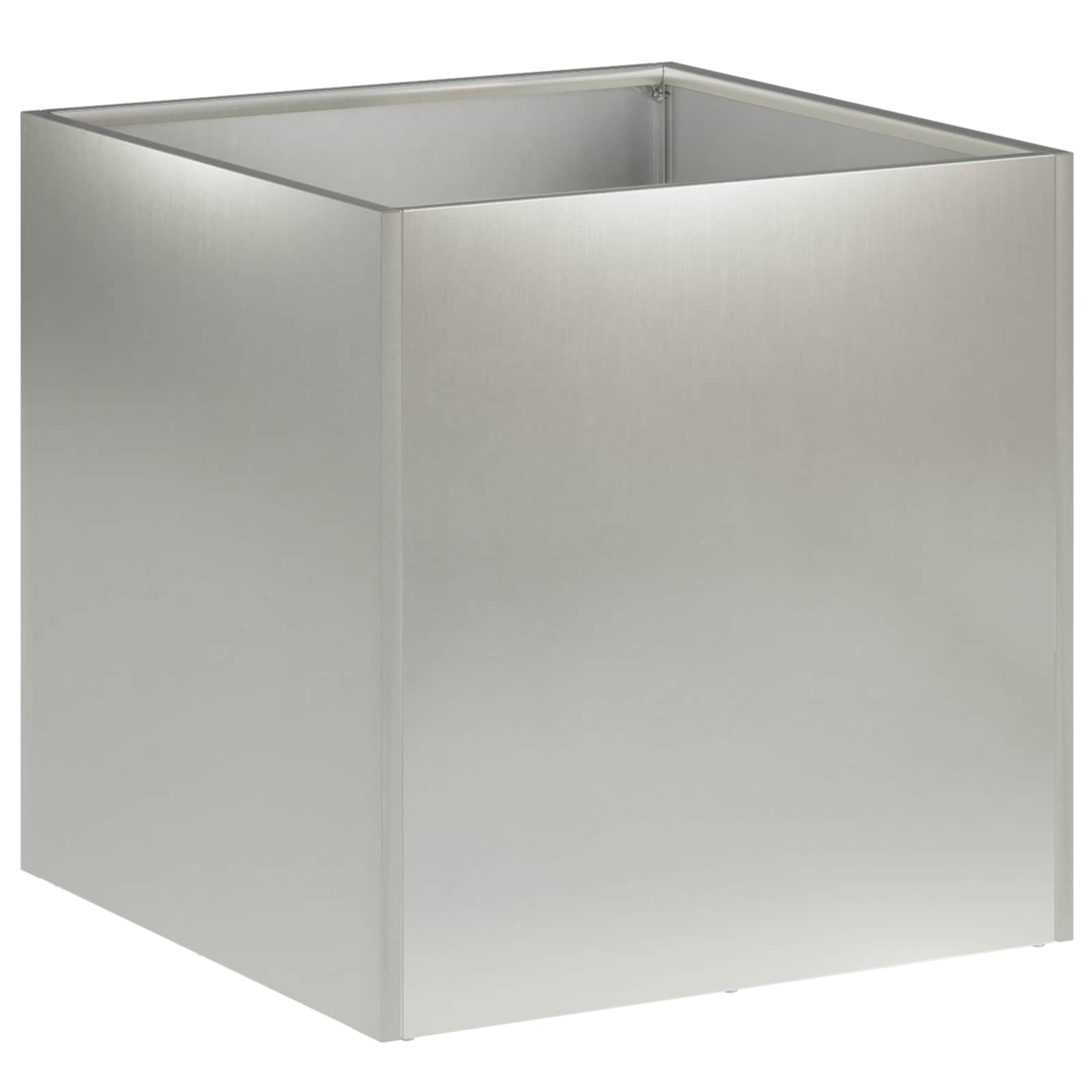 Garten-pflanzgefäß Silber 35 X 35 X 35 Cm Edelstahl Vidaxl