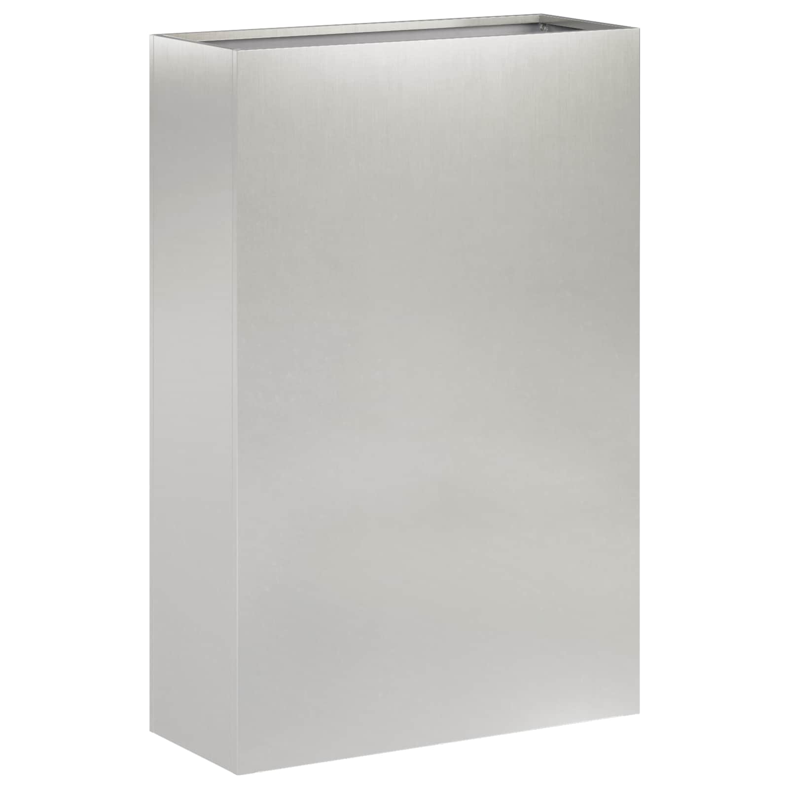 Garten-pflanzgefäß Silber 50 X 20 X 75 Cm Edelstahl Vidaxl