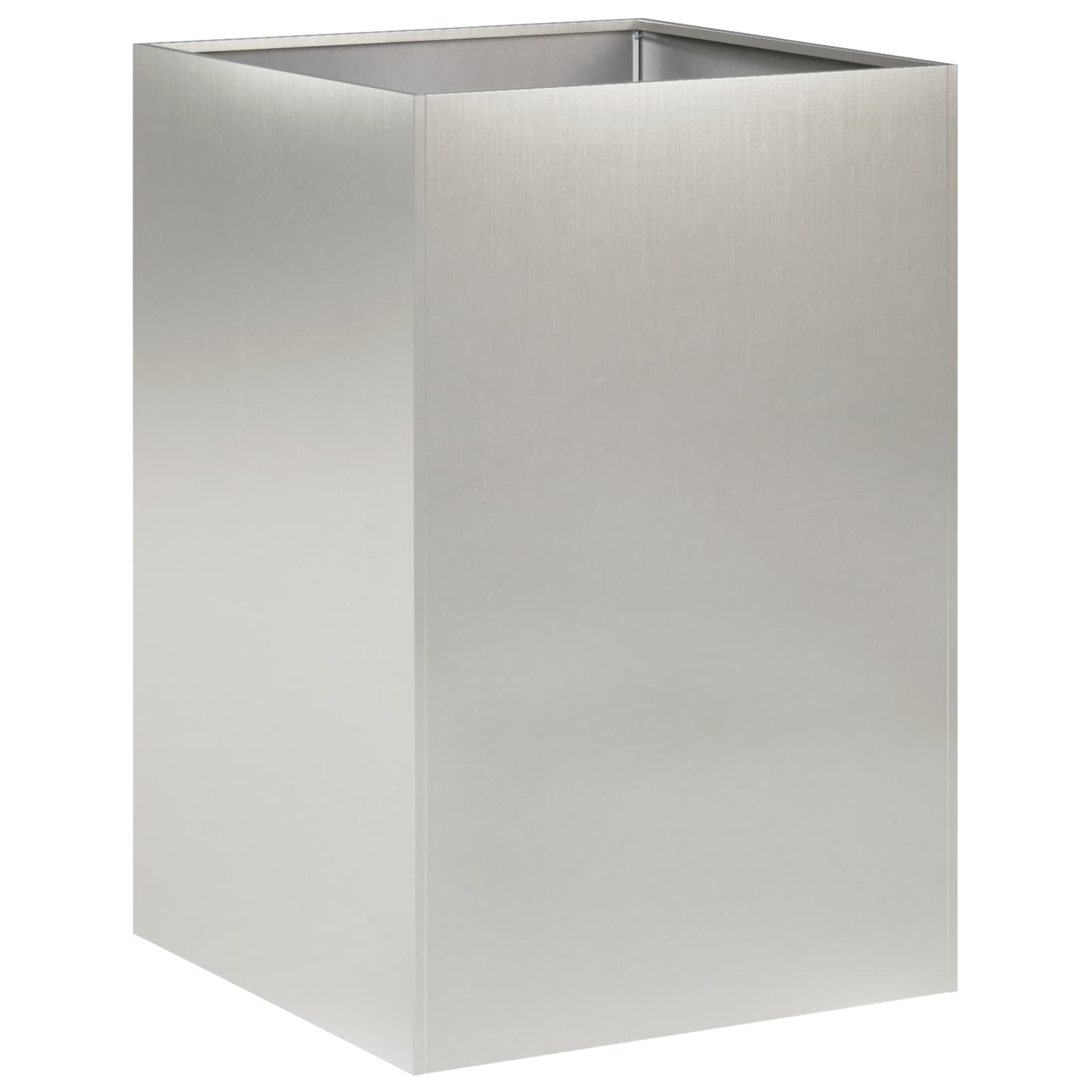 Garten-pflanzgefäß Silber 50 X 50 X 75 Cm Edelstahl Vidaxl