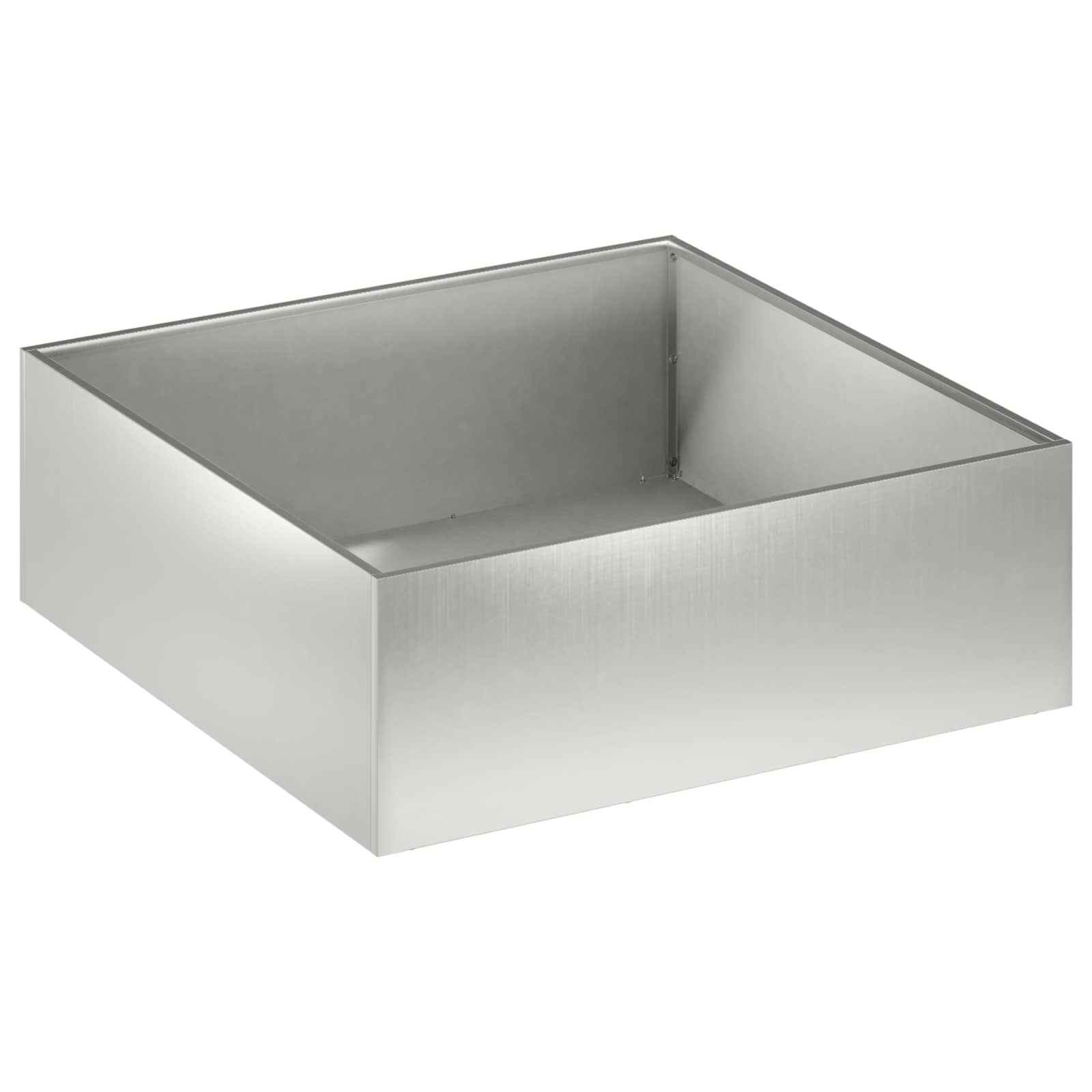 Garten-pflanzgefäß Silber 60 X 60 X 20 Cm Edelstahl Vidaxl
