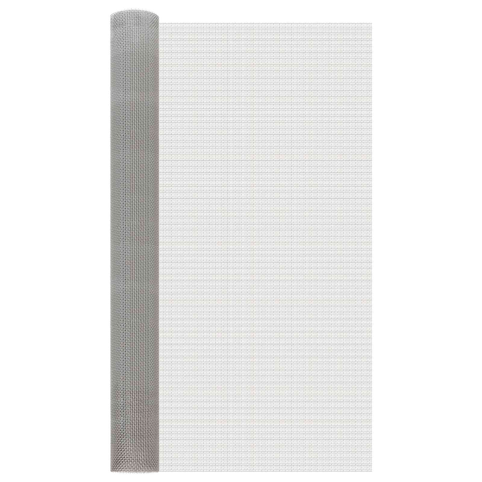 Vidaxl Mesh Screen 100 X 500 Cm 6 Mesh Stainless Steel 201 Silver