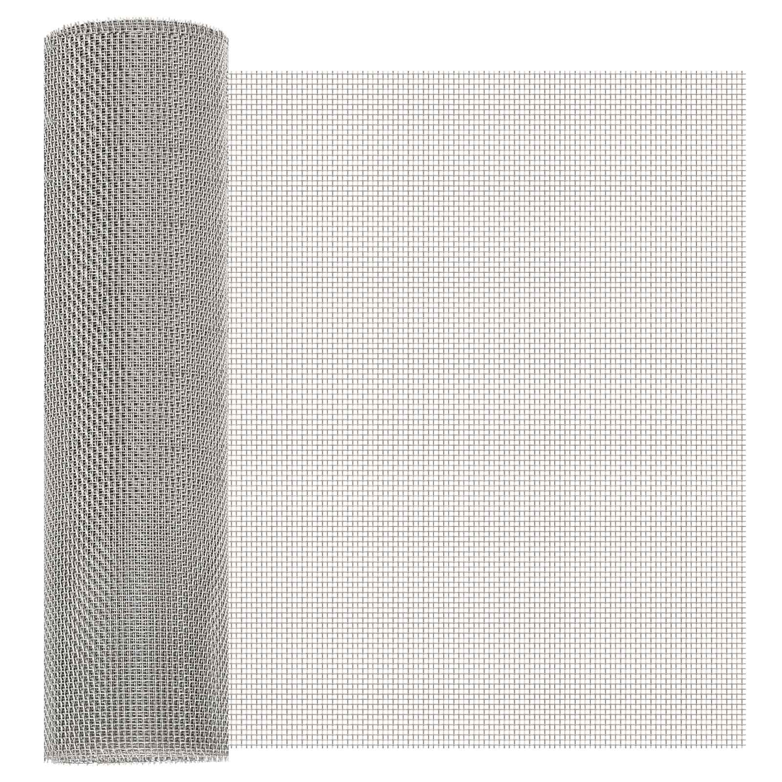 Vidaxl Mesh Screen 40 X 200 Cm 8 Mesh Stainless Steel 201 Silver