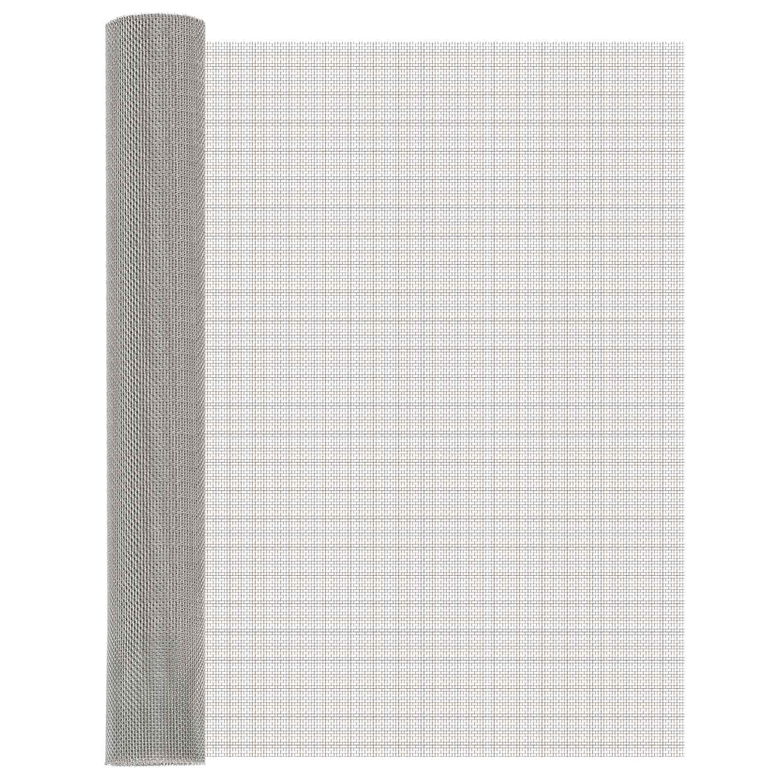 Mesh Bildschirm 80 X 500 Cm 8 Mesh Edelstahl 201 Silber Vidaxl