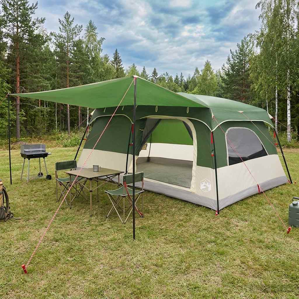 Vidaxl Family Tent 14-person Green Polyester And Steel