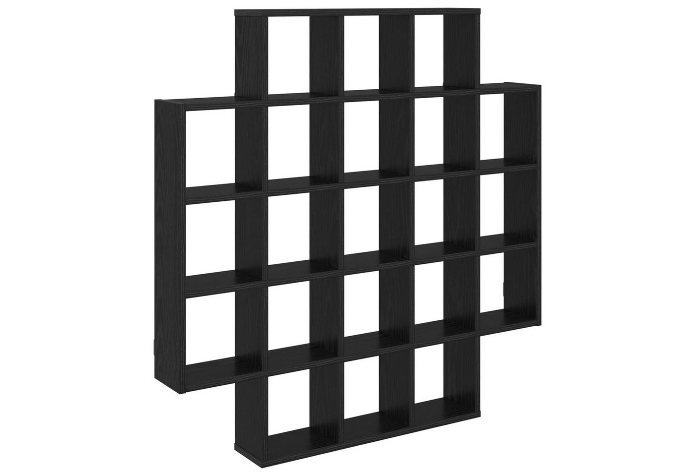 Vidaxl Wall Shelf Black Oak 100 X 13 X 100 Cm Engineered Wood Bild 3