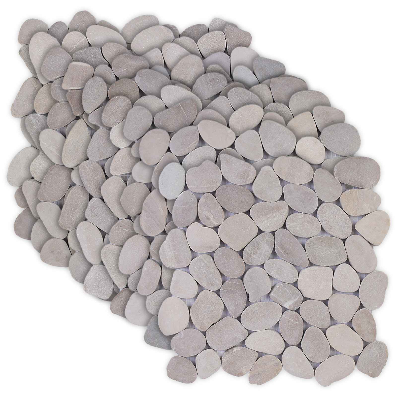Kieselplatten Taupe 30 X 30 Cm Flusskiesel Vidaxl