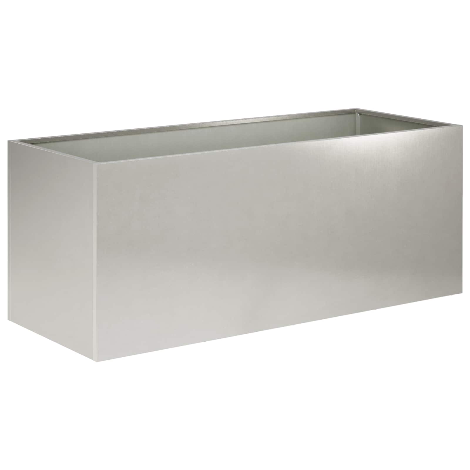 Garten-pflanzgefäß Silber 80 X 40 X 40 Cm Edelstahl Vidaxl