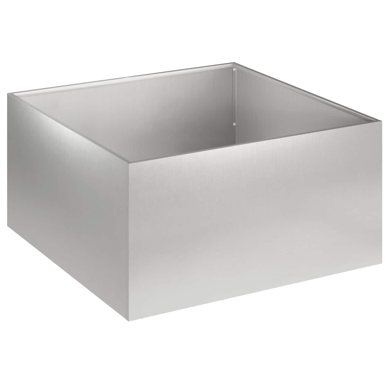 Garten-pflanzgefäß Silber 60 X 60 X 30 Cm Edelstahl Vidaxl