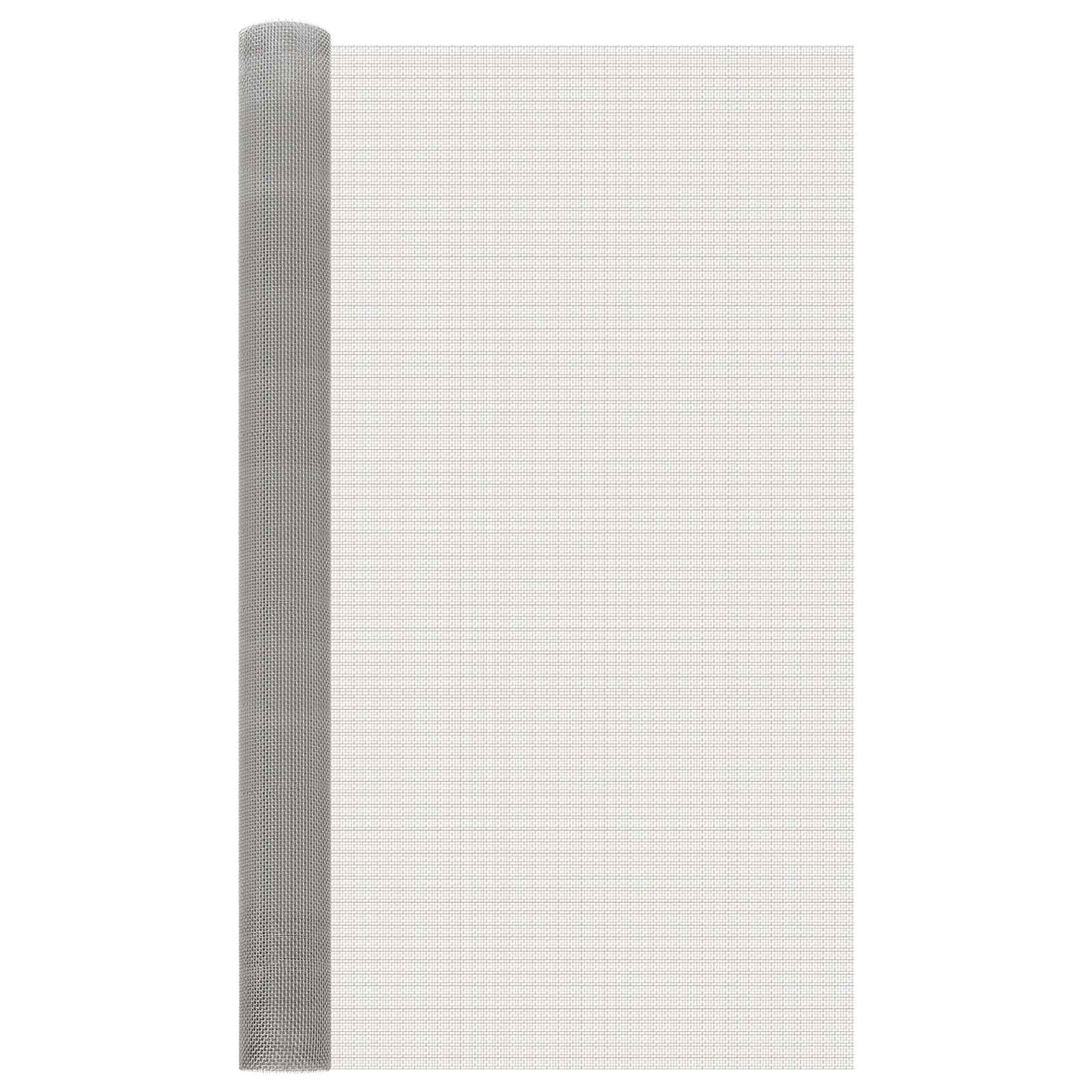 Vidaxl Mesh Screen 120 X 200 Cm 6 Mesh Stainless Steel 201 Silver