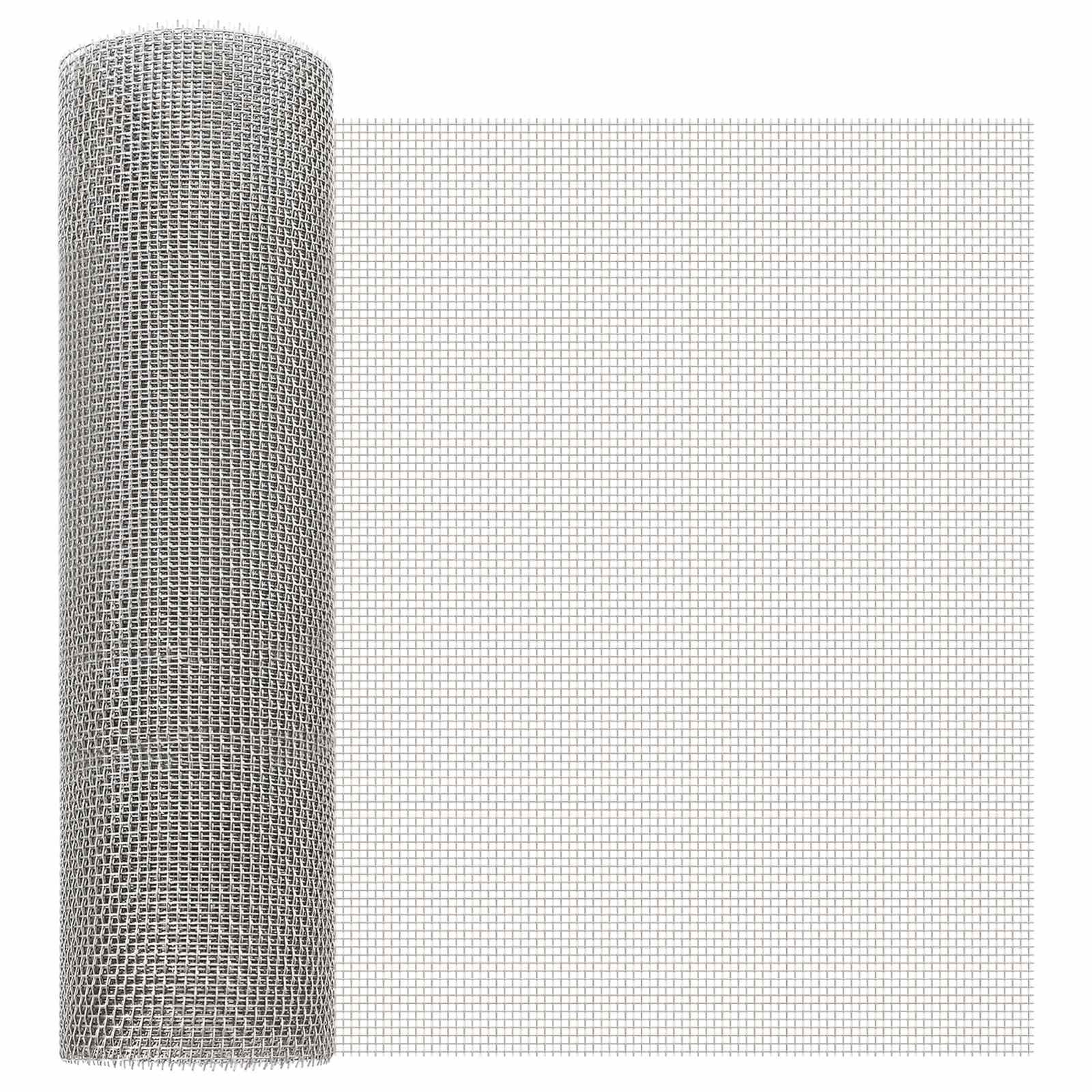 Mesh Bildschirm 40 X 1000 Cm 6 Mesh Edelstahl 201 Silber Vidaxl