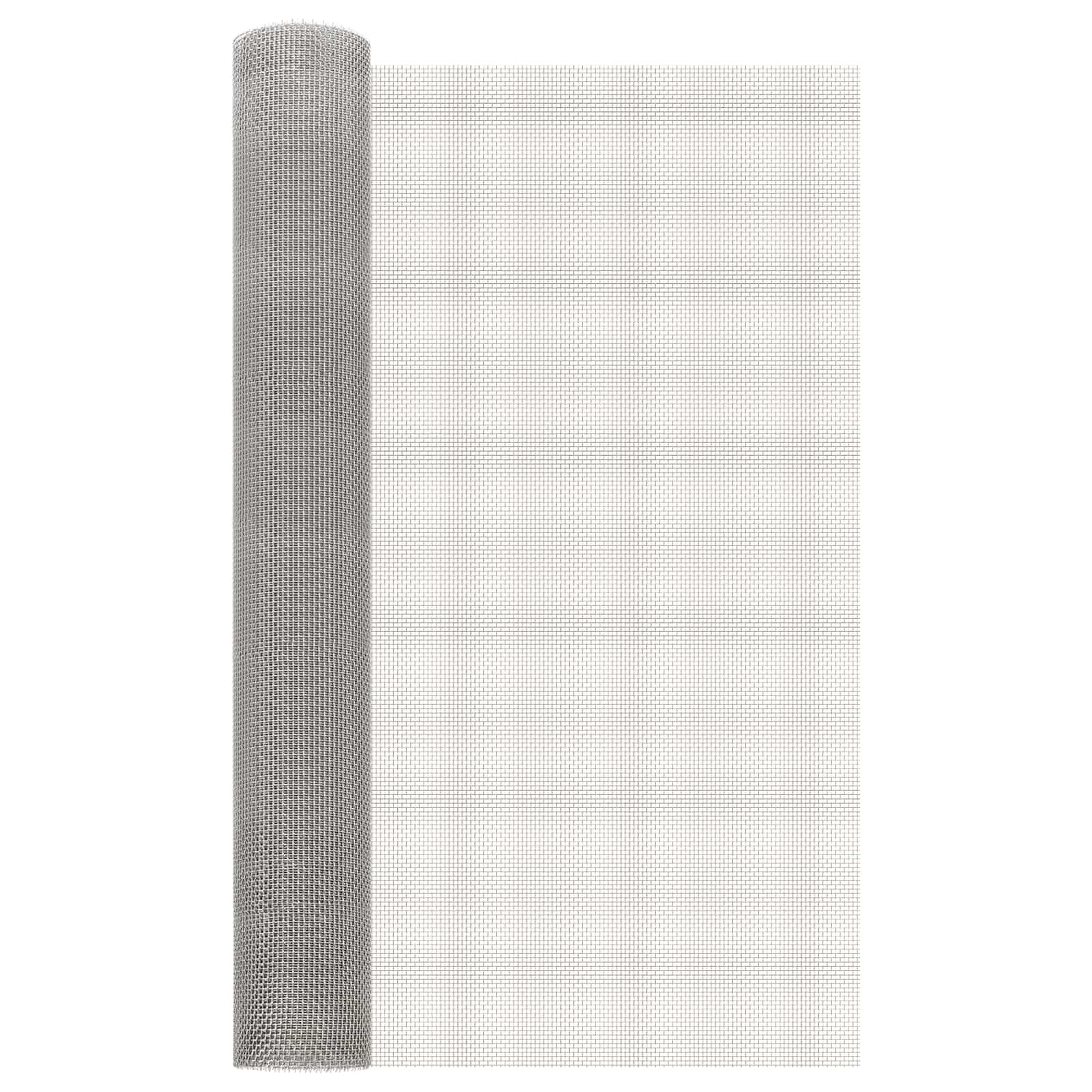 Mesh Bildschirm 80 X 1000 Cm 6 Mesh Edelstahl 201 Silber Vidaxl