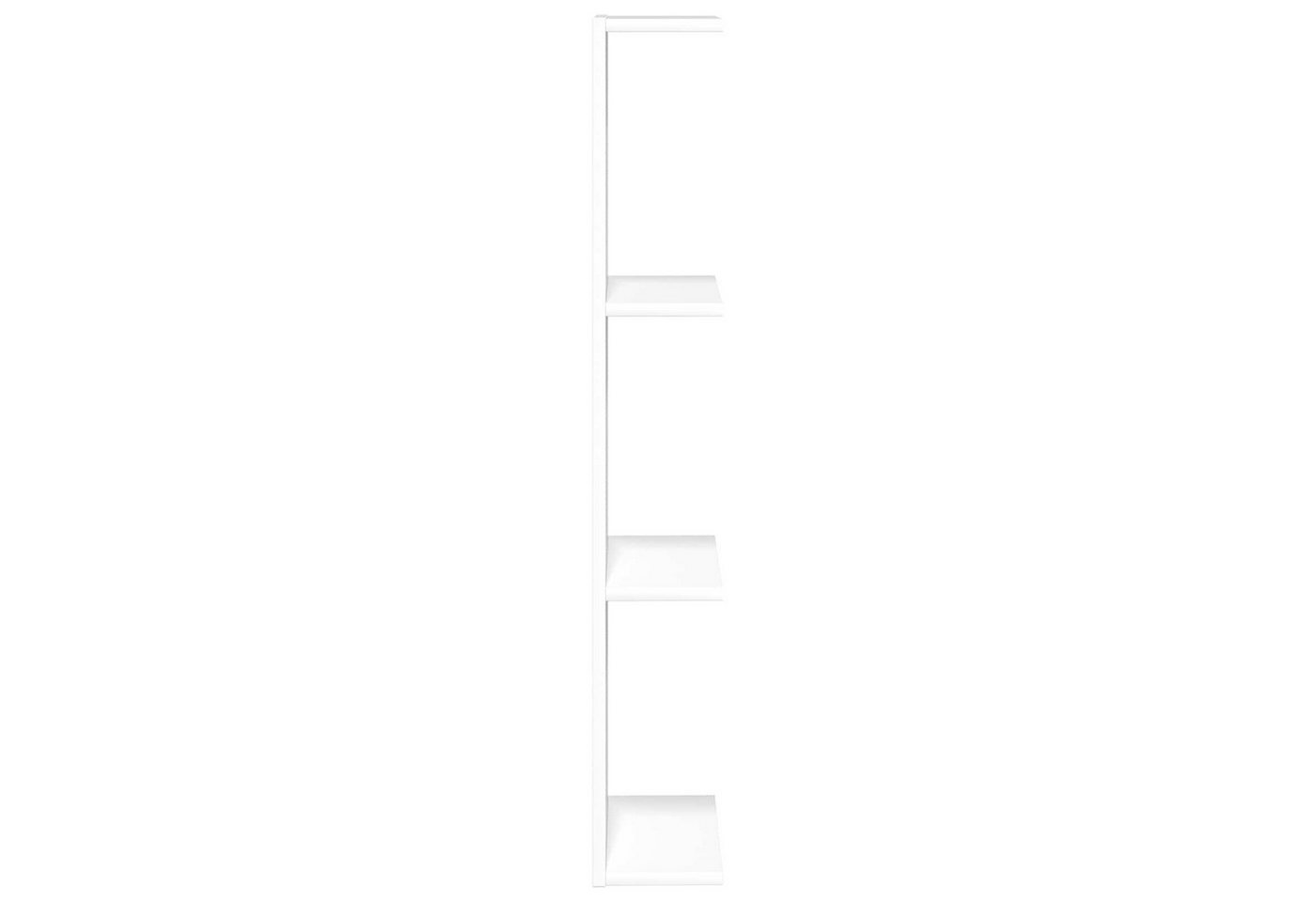 Vidaxl Wall Shelf 2 Pcs White 22 X 15 X 100 Cm Engineered Wood Bild 4