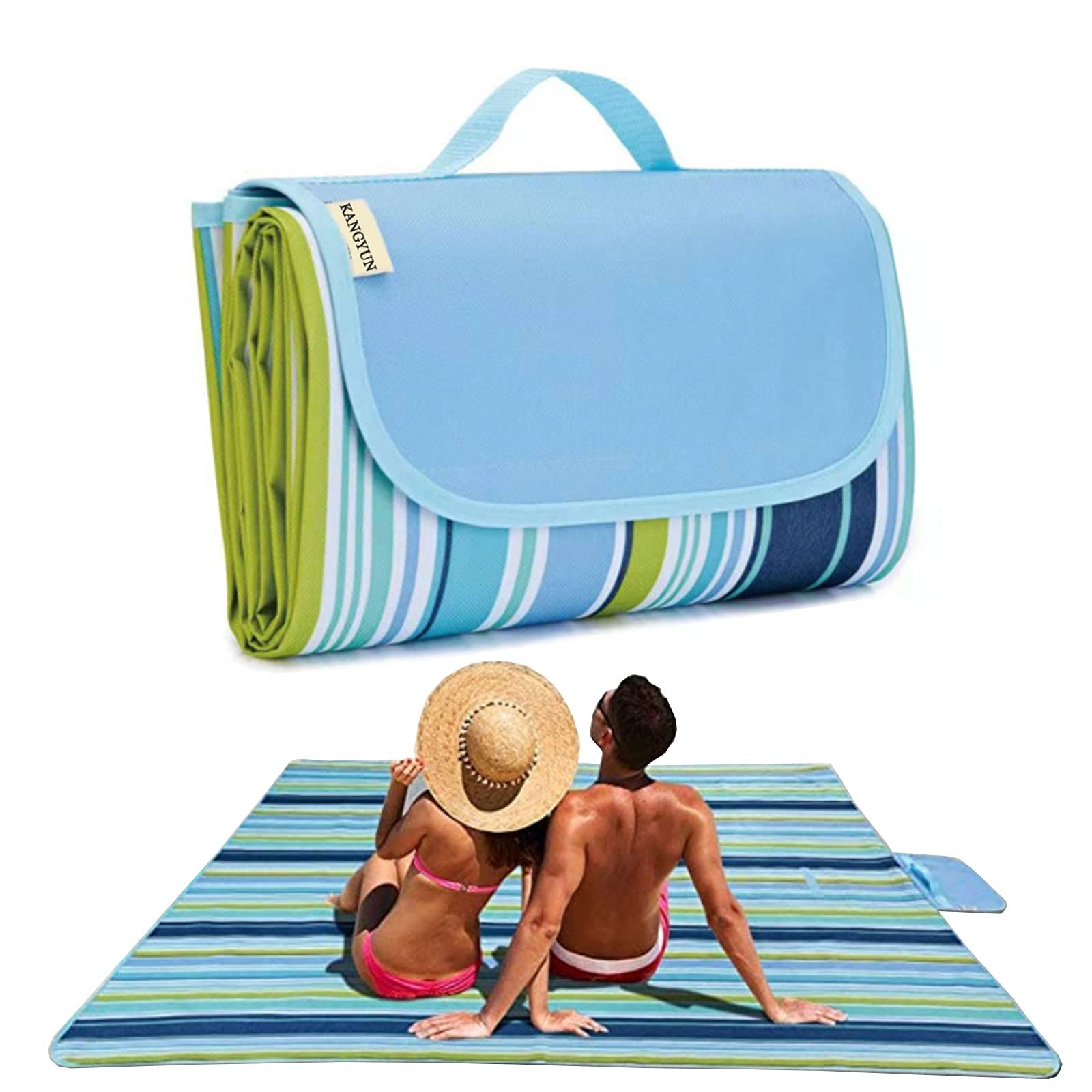 Picknickdecke Strandmatte Picknickdecke Für Drinnen Und Draußen, 200 X 145 Cm, Wasserdicht, Große Matte Für Strand, Reisen, Camping, Wandern Usw.