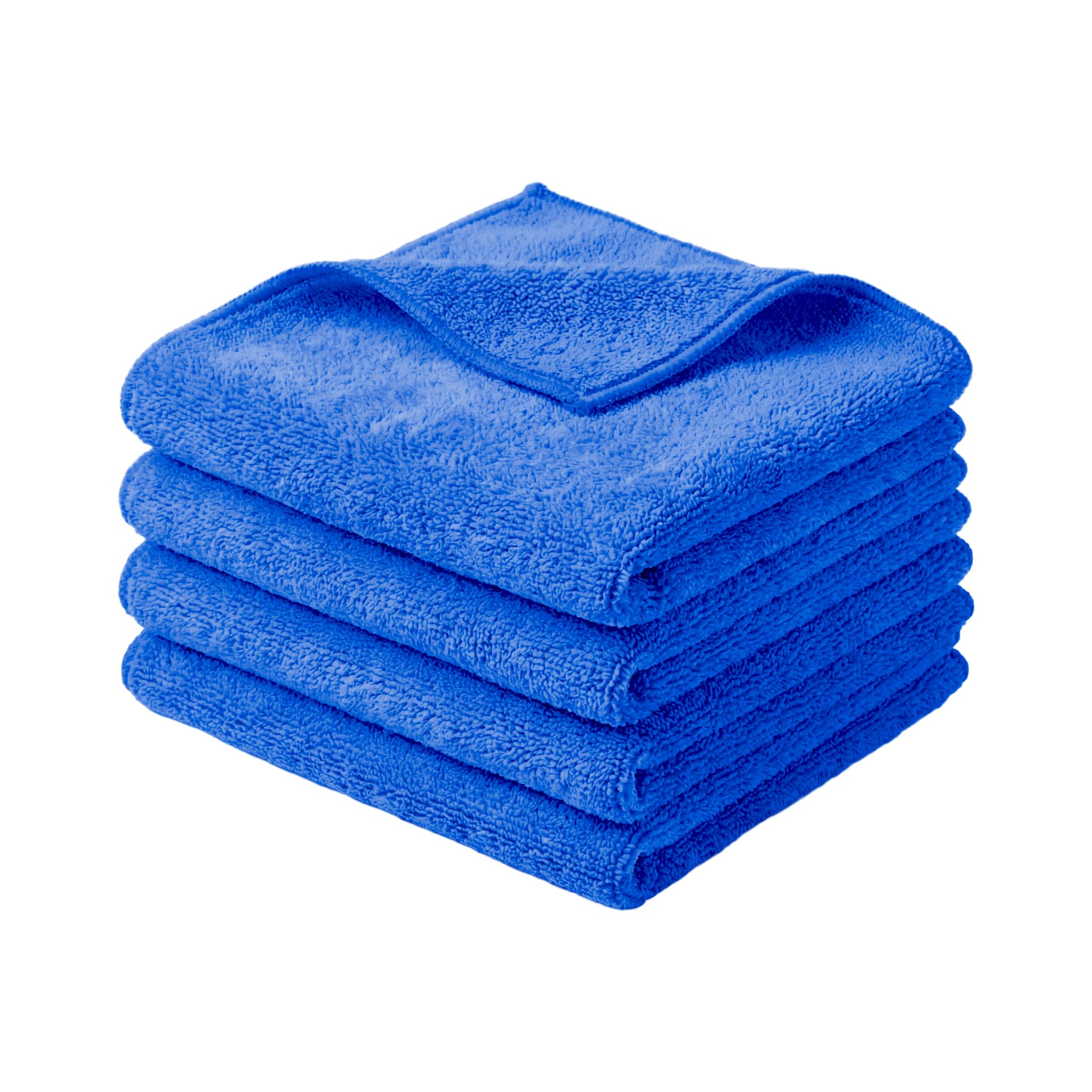 Hochabsorbierendes Mikrofasertuch Größe 40 × 40 Cm Mikrofaserstärke 300 G/m² Ideales Autozubehör Zum Entfernen Von Autowachs Und Politur 3er-pack Blau
