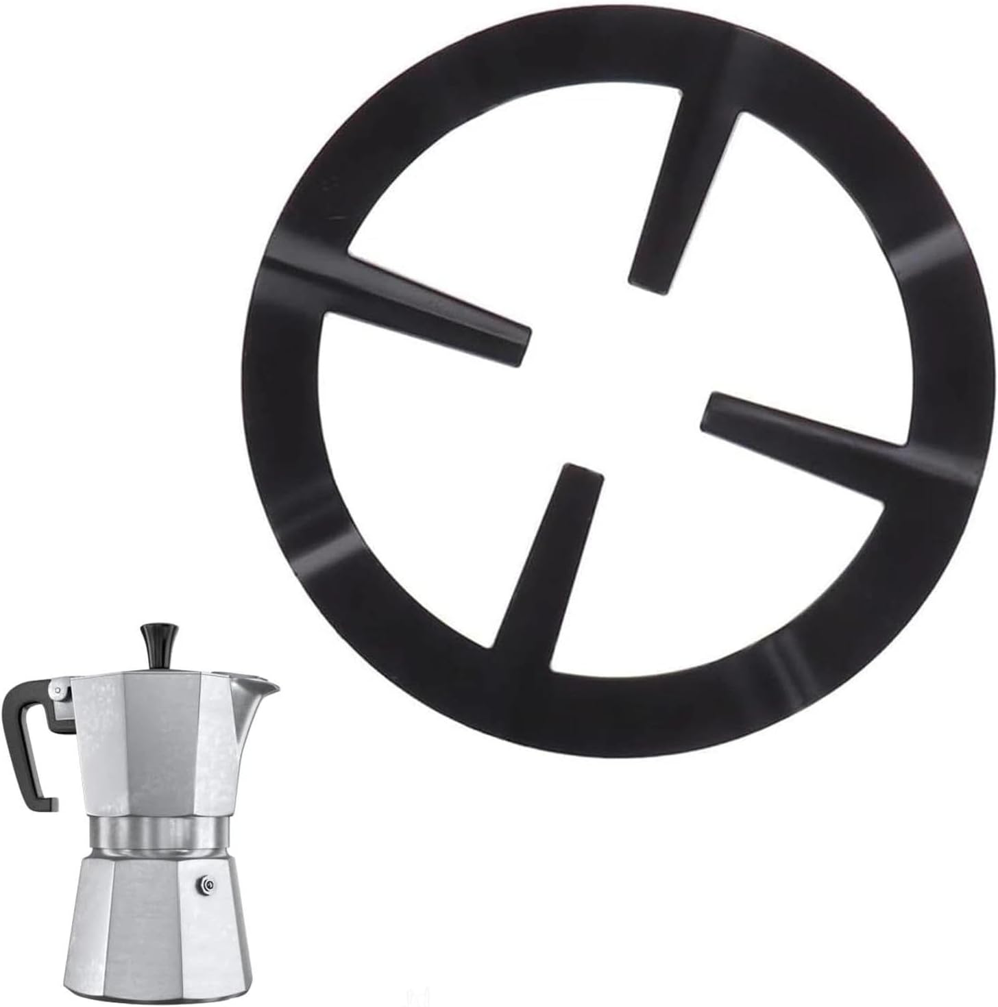 Moka-kanne-halterung, Universelle Herdhalterung, Moka-kanne-halterung Aus Edelstahl Für Gasherde, Runder Gasreduzierring Aus Metall, Reduzierring Für Kaffeemaschinen