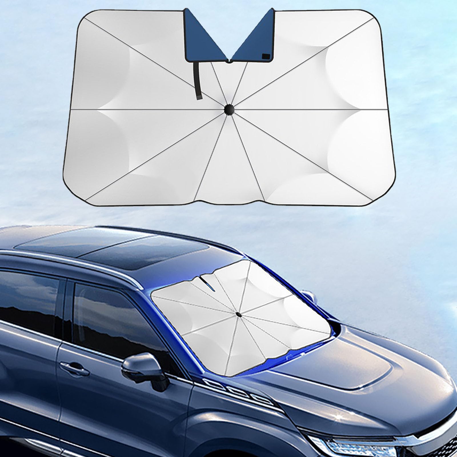 Sonnenschutzschirm Für Die Windschutzscheibe Von Citroën C4 Picasso/grand C4 Spacetourer, Tragbarer, Faltbarer Uv-schutz-hitzeschutz Für Den Fahrzeuginnenraum