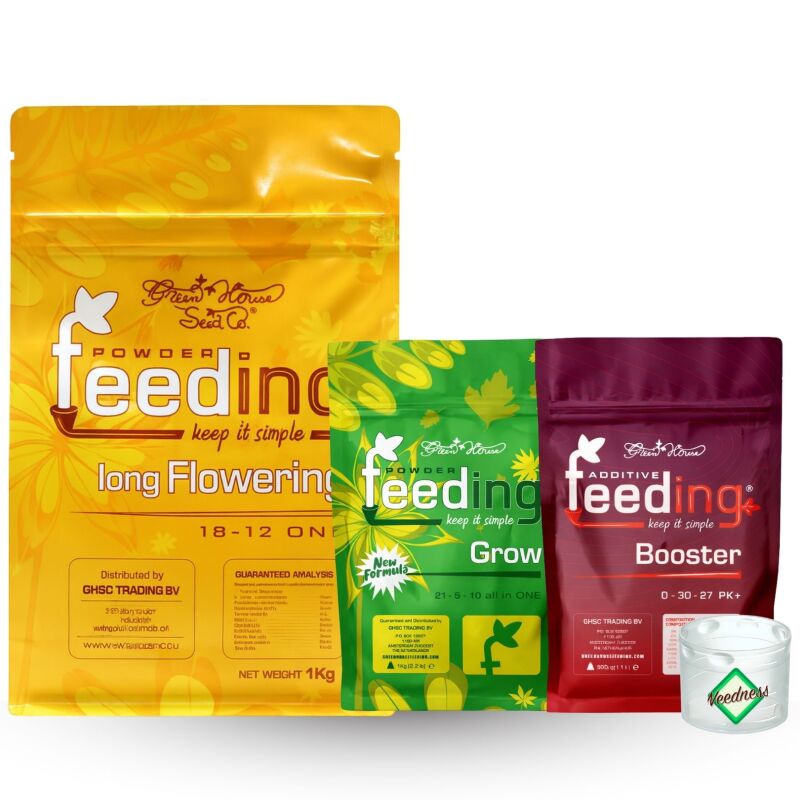 Green House Feeding 3-teiliges Dünger Set Long Flowering – Kompakt Blütedünger