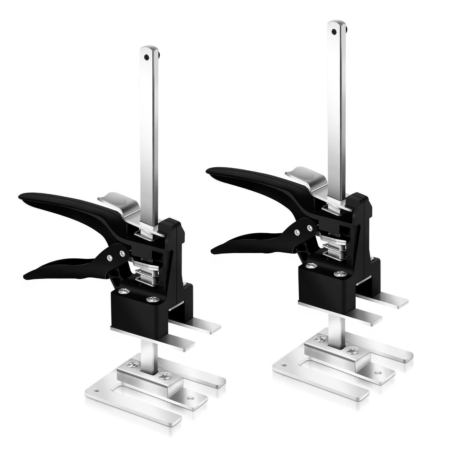 Wolketon Möbelheber Set 2 Stück, Verstellbarer Montageheber 0-20 Cm, Plattenheber Für Möbel Und Schränke, Bis 240 Kg