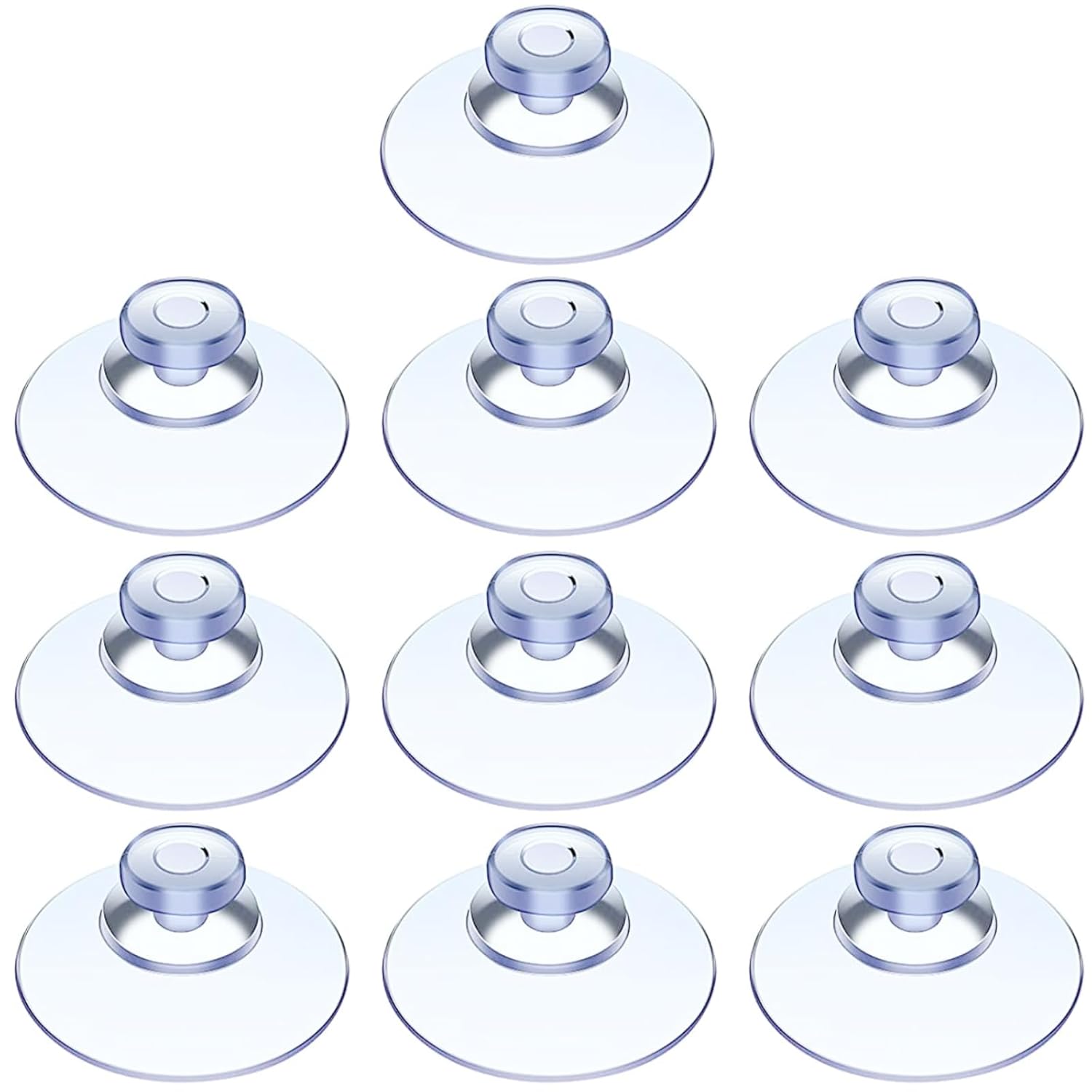 10 Saugnäpfe, Saugnapf Für Glastische, Transparenter Saugnapf, Geeignet Für Verschiedene Glatte Oberflächen Wie Glas Und Fliesen (20 Mm).