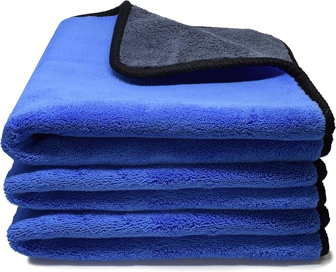 3x Mikrofasertuch Für Perfekte Lackpflege - Extrem Saugfähig Und Weich Für Die Auto- Und Motorradpflege 30 X 30 Cm (3 Stück)