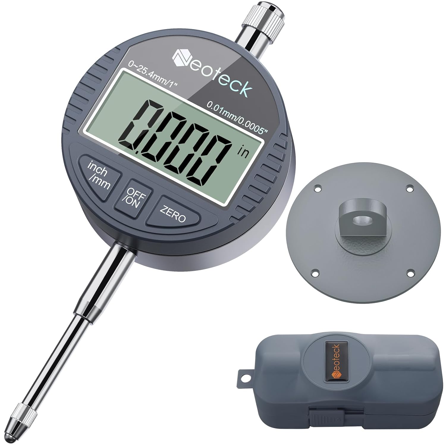 Vergleich Der Cadaverine Numérique Neoteck Dti 1 Pouce/25,4 Mm Numerischer Indikator Für Sonden Mit Hoher Auflösung: 0,0005 Pouce/0,01 Mm – Silbergrau