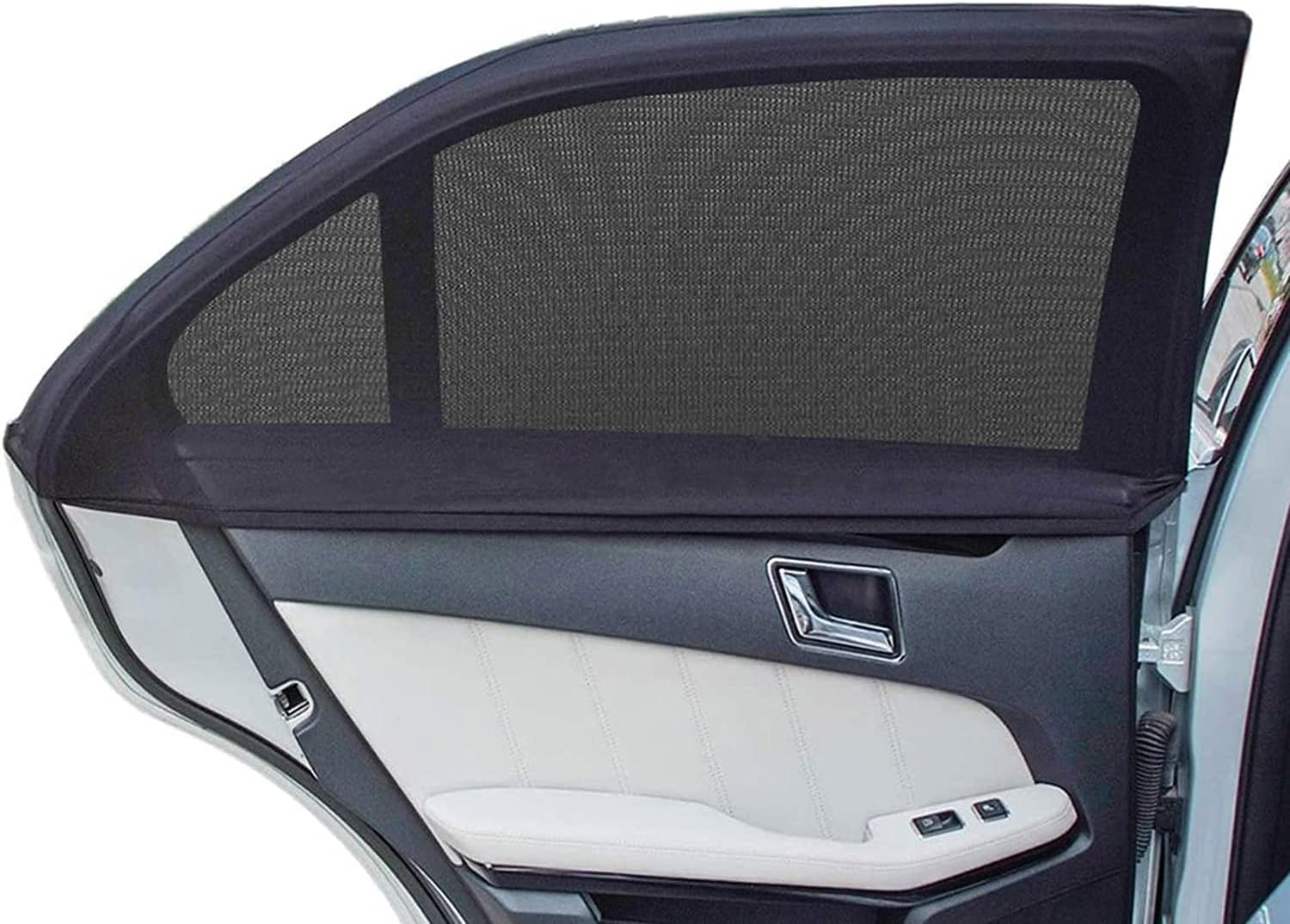 Pare-soleil De Voiture, Los 2, Maille Respirante, Pour Vitres Latérales Und Arrière. Uv-schutz Für Babys, Familien Und Tiere Aus Der Gesellschaft. Convient À La Plupart Des Voitures (95 %) – (taille M
