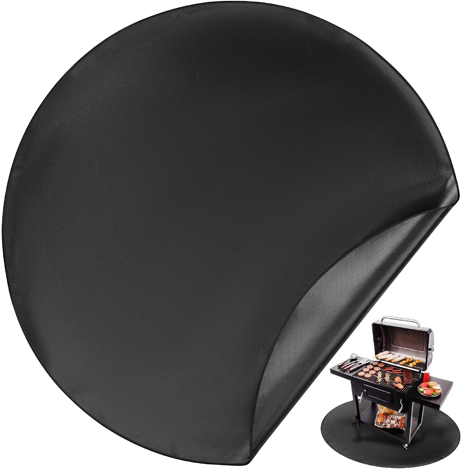 La Tapisserie De Foyer Unco, 91 Cm (36 Po), Schwarz, Doppelseitig, Entflammbar, Langlebig, Tragbar, 3 Sofas, Undurchlässig Und Einfach Zu Reinigen. Ideal Zum Schutz Ihres Grills Im Freien.