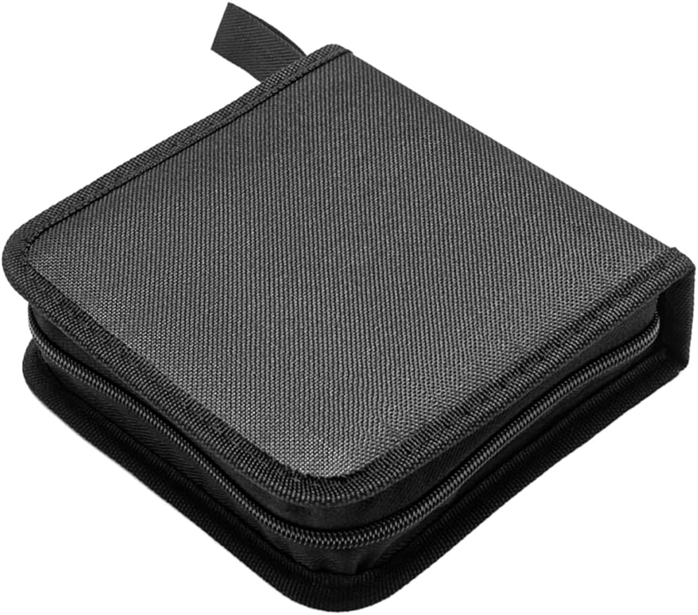 Cd-etui Fürs Auto, 40er-dvd-kapazität, Glänzendes Gehäuse, Tragbares Schutzetui, Rangement-klasse, Rangement-tasche Für Automobil-discs, Suv-universum, Berlin, Camion (schwarz)