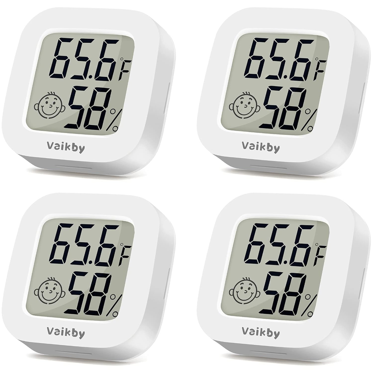 Lose Mit 4 Thermometern In Vaikby, Hygrometer, Thermometer Und Thermometer, Häuser, Überwachung Und Temperatur, Serres, Terrarien, Höhlen, Zigarren, Höhlen, Wein, Büros