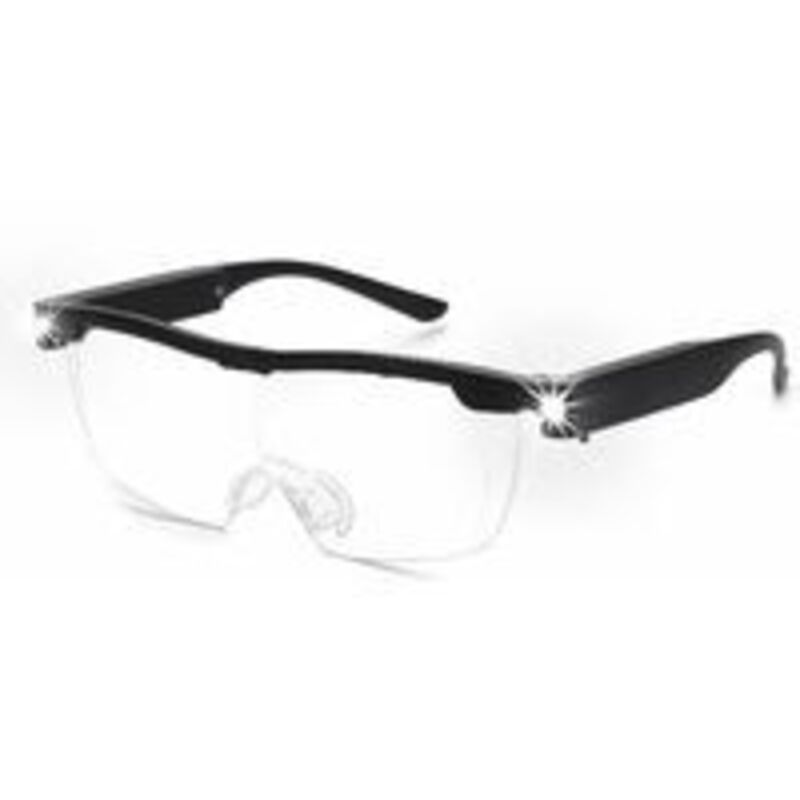 1 Stück 160 % Lupenbrille Mit Wiederaufladbarem Led-licht - Leistungsstarke Vergrößerungsbrille - Freisprecheinrichtung Für Naharbeiten, Handwerk, Juweliere, Lesen, Hobbys