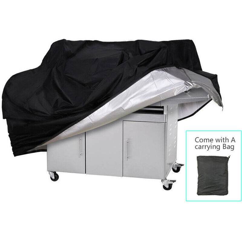 Grillabdeckung, Grillabdeckung Aus Oxford-gewebe Aus 210d Silberbeschichtetem Polyester – Zylindrisch 4xs-(0.14kg)-φ71x56cm