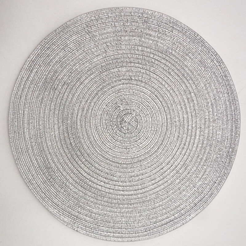 Silberner Runder Tischset 3030 Cm 1 Stück Pailletten-tischset Geeignet Für Weihnachten, Familienfeier, Hochzeit, Tischdekoration Für Die Feiertage