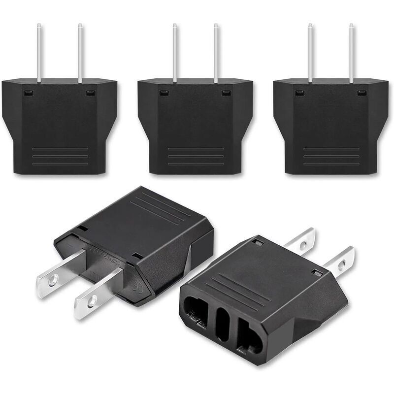 5x Reiseadapter, Adapter Stecker Frankreich Auf Usa, Adapter Stecker Kanada, Universal Stecker Adapter Amerikanisch/china/japan/kanada/mexiko