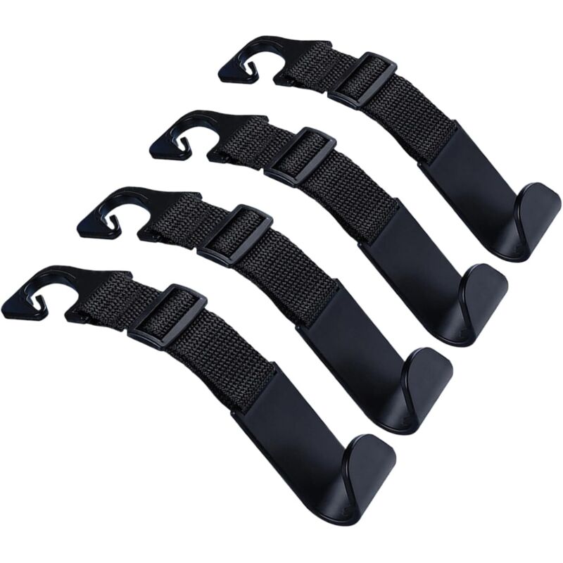 4er Set Verstellbare Haken Für Auto Handtasche, Für Rücksitz Kopfstütze Halterungen Für Auto Und Lkw Tasche