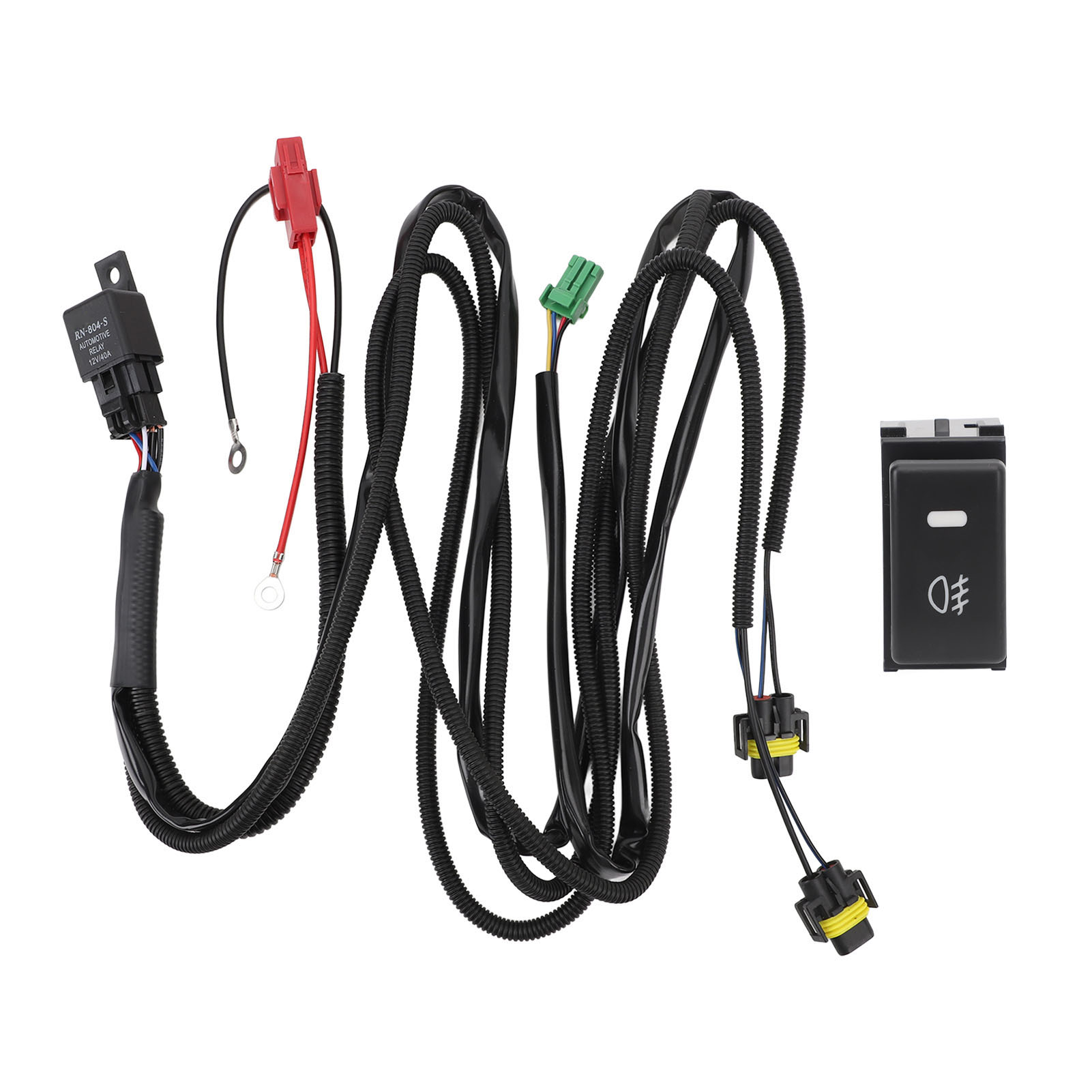 Nebelscheinwerferschalter-verkabelungssatz Mit 40a-relais Für Land Cruiser Rav4 Corolla Yaris Highlander Dc12v