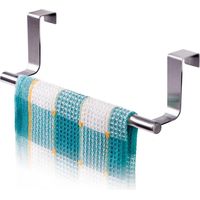 Handtuch- Und Geschirrtuchhalter Zum Aufhängen An Schranktüren, Edelstahlstange, Montage Ohne Bohren (4er-set)