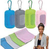 Kühlhandtuch – Mikrofaser, 101,6 X 30,5 Cm – Für Sport, Yoga, Laufen, Outdoor-aktivitäten – 4er-pack