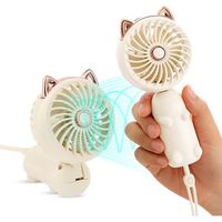 Mini-ventilator Mit Akku Und 3 Geschwindigkeitsstufen, Niedlicher Kleiner Persönlicher Elektrischer Ventilator, Faltbarer Ventilator
