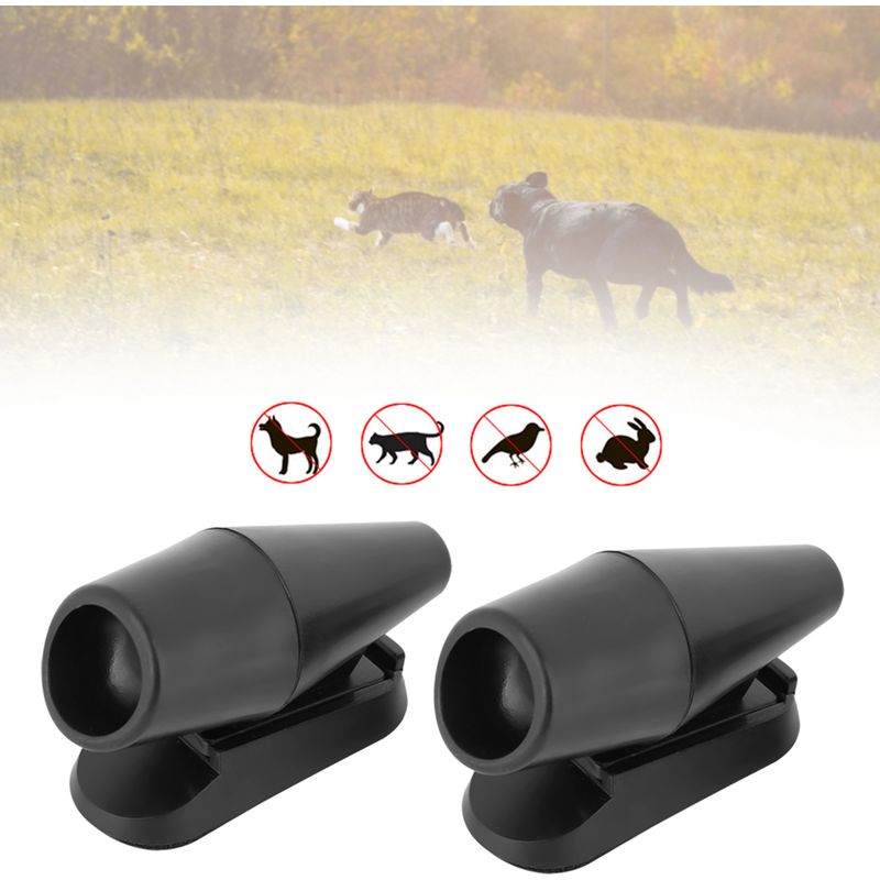 Set Mit 2 Ultraschall-autohupen Zur Tierabwehr, Schwarz, Windbetrieben, Zur Abwehr Von Hirschen Und Schlangen