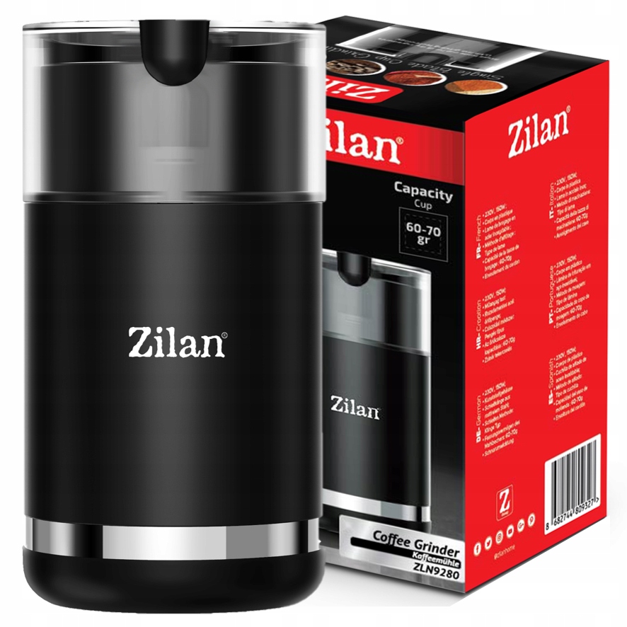 Kaffeemühle Zilan Coffee Grinder (black) 150w 60-70g