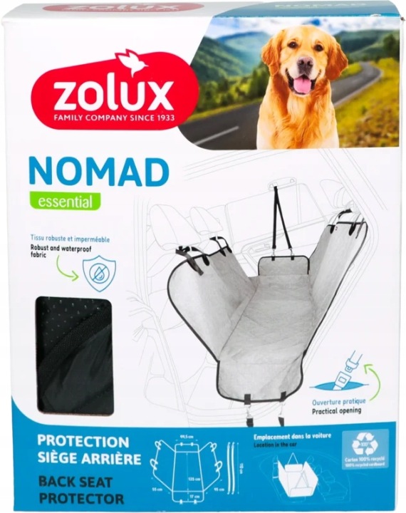 Zolux Nomad Rücksitz-schutzhülle 147x137cm