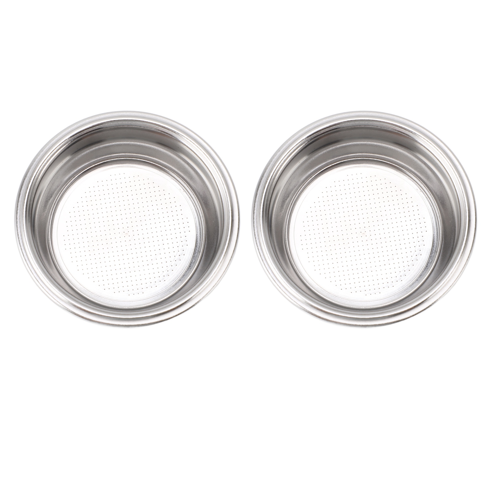 Kaffeefilter Aus Edelstahl, 2er-set, 58 Mm, Doppelwandig, Für 2 Tassen.